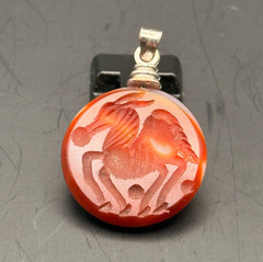 Beautiful Near Eastern Natural Old Carnelian Agate Intaglio Seal Cabochan Amulet