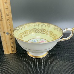 Antique Paragon Cabbage Rose Tea Cup and Saucer Set Heavy Gold Pattern England