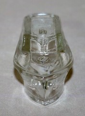 Boat Hollow Candy Holder Clear Glass ~ 4 3/4” Long 1940’s