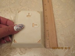 VTG Miniature Plastic Framed Print Cat wearing Hat