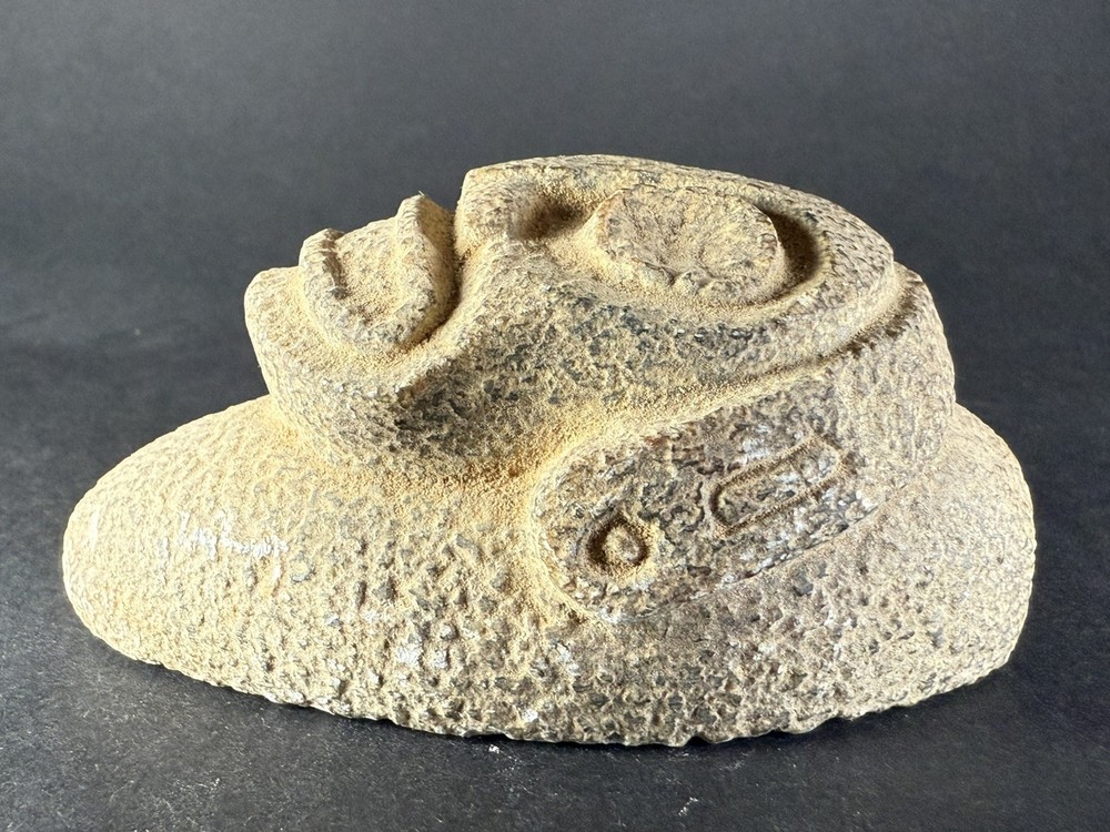 ANCIENT PRE COLUMBIAN TAINO STONE ZEMI TRIGONOLITH FIGURE – CIRCA 1000-1500 CE