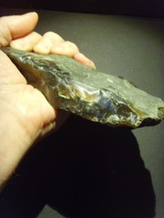 Lower Paleolithic – Large Acheulean ‘planular’ chopper c.450,000 BP.