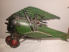 Sexton Airplanes Cast Metal Wall Set o 5 Original Paint 2 Sizes USA Made VIntage