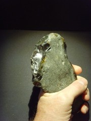 Lower Paleolithic – Large Acheulean ‘planular’ chopper c.450,000 BP.