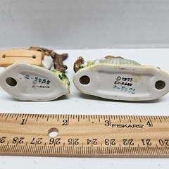 Vintage 1975 ENESCO MICE FIGURINES – Mouse Reading Book in Hammock & On Swing