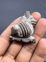 Rare Ancient Old Natural Jasper Stone Wild Animal Statue Figure Bead