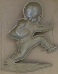 Vintage 1970 Homco Sexton Cast Aluminum Metal Football Wall Hanging Plaque USA