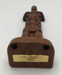 VINTAGE SHAMANS THUNDERBIRD WHALE And BEAR TOTEM POLE British Colombia