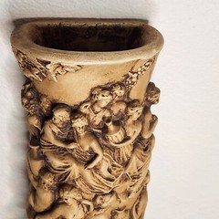 Antique Plaster Relief Hanging Column Decorative Art Greek