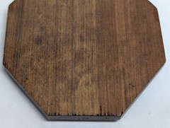 Vintage Unbranded Octagon 8 Sided Wood Display Pedestal Wooden Stand 5″ x 5″;