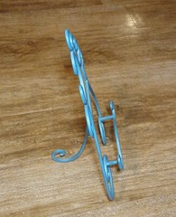 Turquoise Ornate Metal Display EASEL HOLDER STAND for Books or Pictures 15”x10”