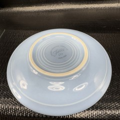 Fiestaware USA Pottery Periwinkle Blue Teacup And Saucer Set Stoneware Vintage