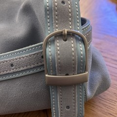 Longaberger Sisters Collection Blue Fold Over Purse