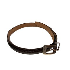 Brighton Brown Leather Belt Women’s Sz M Silver Buckle 32”