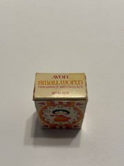 Avon Small World Fragrance Watch 1971 Girl Black Hair Orange Dress VTG With Box