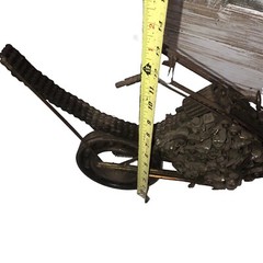 RARE OOAK Vintage Steam Punk ￼Weld Art Sculpture Figurine Chopper Motorcycle 22”