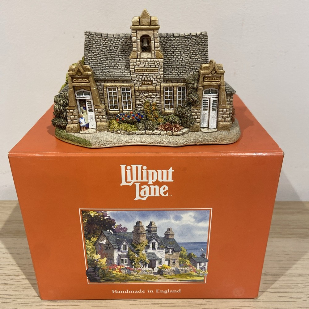 Lilliput Lane Village School English Collection 1991 Includes Box Deeds