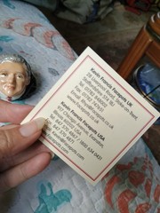 Vtg 2000 Signed Kevin Francis Face Pot Bill Clinton Trinket Box