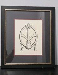 Set of 3 Kinder Harris “Ornate Chair Backs” Framed Art Prints — Vintage