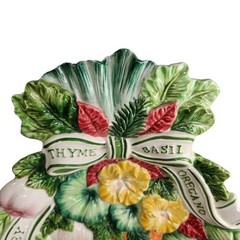 Fitz and Floyd Herb Garden Thyme Basil Parsley Canape Serving Plate Wall Decor