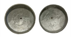 2 Set Vintage Cast Aluminum Paperweight Accent Jar Candle Topper Starfish T215