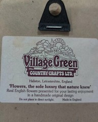 Pressed Real English Flowers Village Green Country Crafts Framed Art 12×6″ Sign