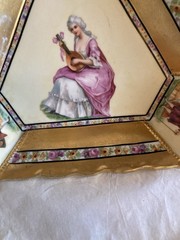 Antique German Beautifully Decorated Lovers Story Dish