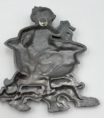 Vintage Sexton Cast Metal Bathroom Wall Art Bare Bottom KIds – Set of Two