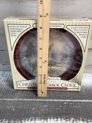 Thomas Kinkade Christmas Carol Clock Plays 12 Traditional Christmas Carols