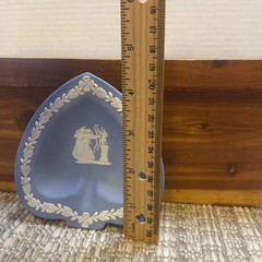 Wedgwood Jasperware Blue Heart Shaped Trinket Jewelry Dish