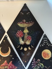 6 Pieces Gothic Wall Decor Boho Sun Moon Phases Wall Art Gothic Minimalist Stars