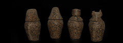 Authentic Ancient Egyptian Antiquities Canopic jars Artifact figure BC