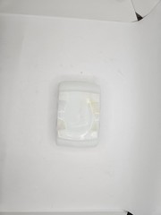 AKRO AGATE White Swirl Slag Glass Daffodil planter trinket dish catchall floral