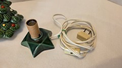 Vintage 1979 AVON Merry Christmas Tree Weiss Made In Brazil Ceramic Handpainted