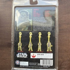 Star Wars Chewbacca Die Cast Metal Keychain Placo 1997 No. 3218 Unopened Package