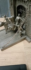 Franklin Mint Camelot Pewter Sculpture Bookend from 1978