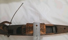 Vintage Gondola Gondolier Music Box Copper Color Plated READ Repair Project