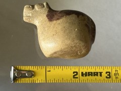 AMAZING PRE-COLUMBIAN CANOPA / CONOPA LLAMA EFFIGY VOTIVE CONTAINER FIGURE PERU