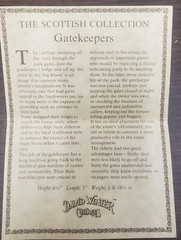 David Winter Gatekeepers In original box with COA.