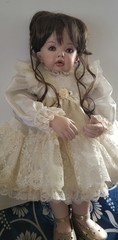 Porcelain One-of- Kind Artisan Doll – “Tibby” by doll Artisan Gwen Bentley