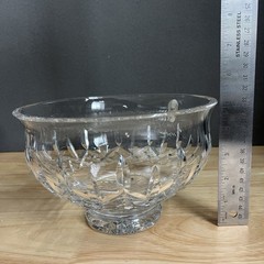Waterford Crystal Lismore 8″ Footed Glass Bowl 140462 Made In Ireland