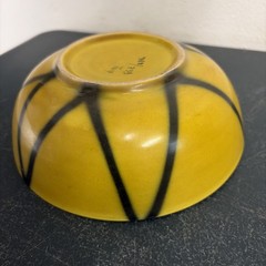 Fantastic Mid Century Alvino Bagni Italian Pottery Bowl Makers Mark 18.5cm