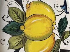 Nova Deruta Limone Medium Serving Appetizer Plate Tray 11.5”x7.25” Italian NWT