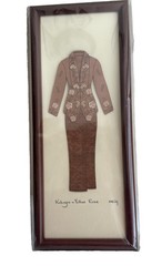 Traditional Nyonya Kebaya Yellow Rose Malaysia 2-Dimensional Art Piece By Arch