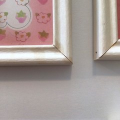 Set 4 Vintage Strawberry Shortcake Reverse Painted Glass Pictures 1980 ORIGINALS