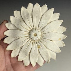 RETRO Vintage Wall Hanging Plaster Sunflower Flower Rosette 1970s 80s 90s Decor