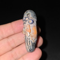 Ancient Beautiful Phoenician Glass Bead – Punic Core-Formed Pendant, Necklace