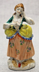 6 Vintage Occupied Japan Figurines Woman Hand Painted Victorian/Edwardian