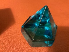 Charles W Morgan Ship Deck Prism Glass ‘Light Blue’ Mystic Seaport in Box