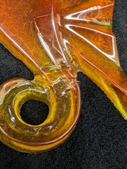 Vintage Orange Lucite Seahorse Pair 60s 70s Retro MCM Wall Decor Seahorses